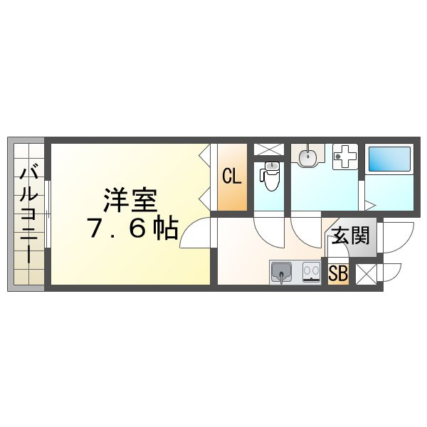 エステイトイータルミ2の間取り