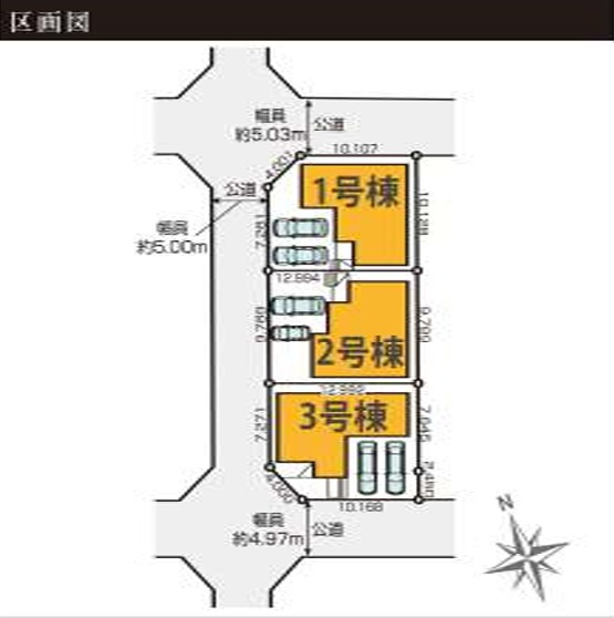 千葉市中央区都町５丁目４期の区画図