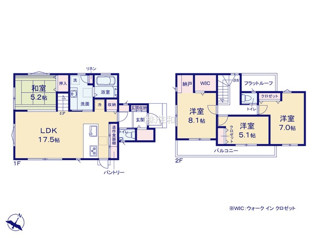 【新築分譲住宅】富士見市鶴瀬西10期の間取り