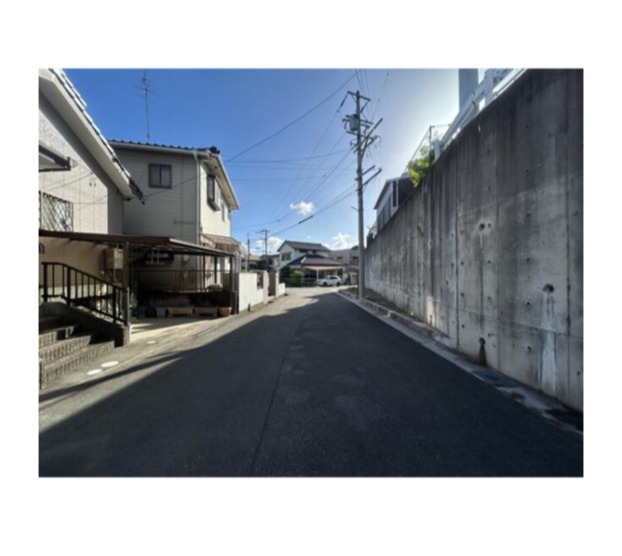 知多郡阿久比町 大字宮津字山田　売り土地の前面道路含む現地写真