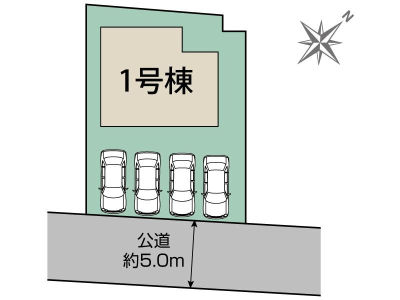 BLOOMING GARDEN　深谷市緑ケ丘3期の区画図