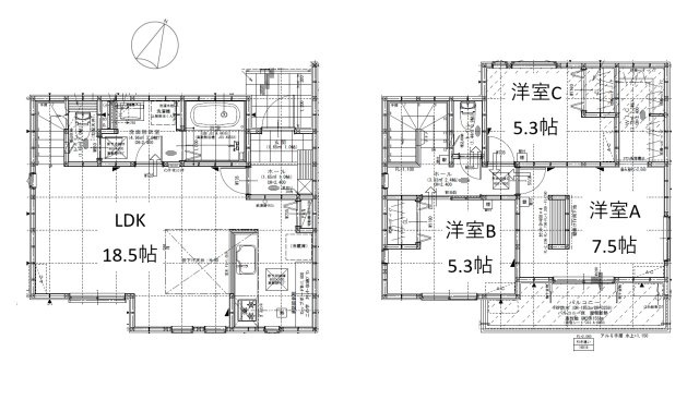 【間取り】 | 清水区今泉Ⅱ　新築戸建　A区画