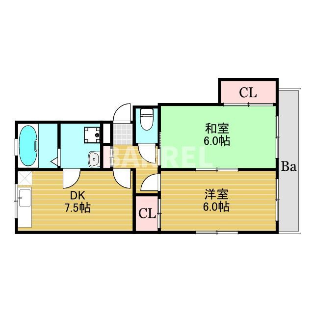 第2中尾ハイツの間取り