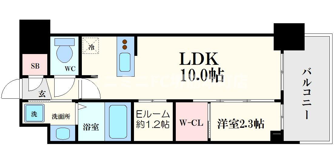 セレニテ本町東リアンの間取り