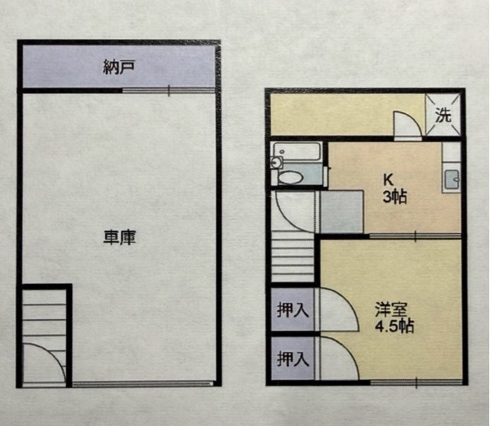 BKガレージハウス灘町の間取り