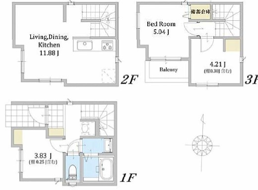 豊島区池袋本町2丁目　新築戸建の間取り|間取り図

現地ご見学希望・資料請求などお気軽にお問い合わせ下さい！
03-5990-5201