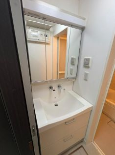 目黒三田2丁目戸建の洗面所|ゆったりとスペースのある洗面所