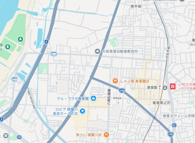 ■寝屋川市木屋町　第7期　新築一戸建ての地図