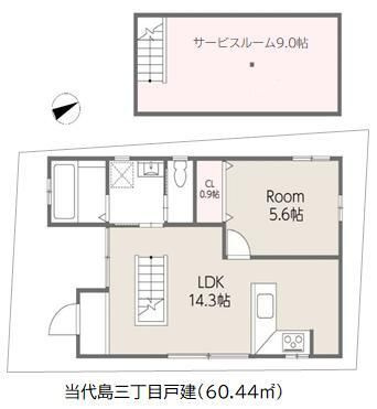 当代島三丁目戸建(H-325)の間取り