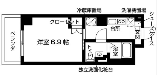 ショルテッツァ京成の間取り