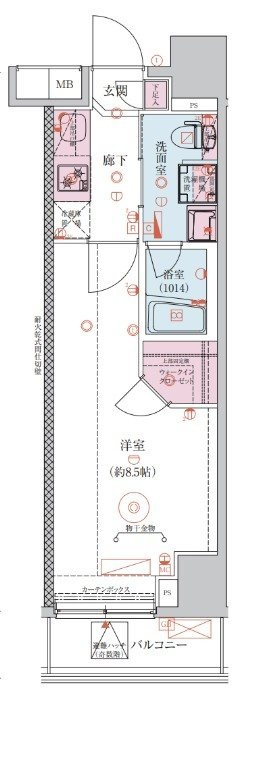 ベルシード中板橋Ⅱ の間取り|間取りです。