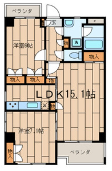 フィールドストーン調布の間取り