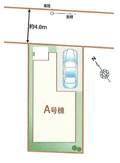 昭島市中神町　新築戸建全1棟の区画図