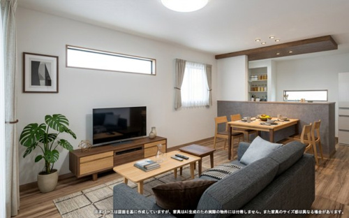 【居間・リビング】 【居間・リビング】 | 【LDK イメージパース】
※画像は設計図面を基に作成したイメージです。