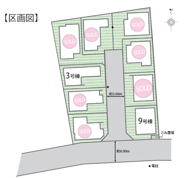 練馬区下石神井3丁目　新築戸建　残2棟の区画図|区画図

現地ご見学希望・資料請求などお気軽にお問い合わせ下さい！
03-5990-5201