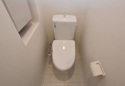 ザ・テラス豊洲のトイレ|落ち着いた色調のトイレです