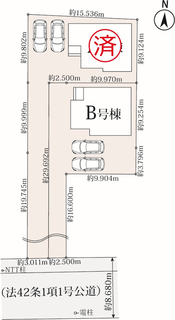 ハートフルタウン守山区森孝1丁目｜名古屋市の戸建ならホームアップの区画図