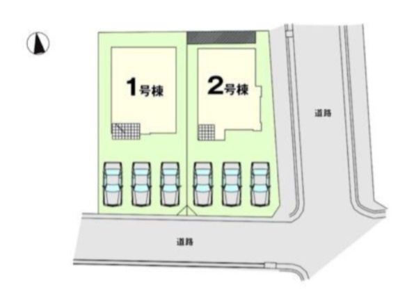 福岡市西区野方8期の区画図