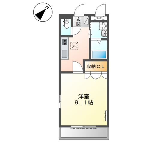 サンハイツ折坂の間取り