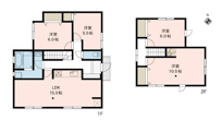 甲斐市下今井　内外装一新 中古戸建 ラザ歩2分 駅歩13分の画像