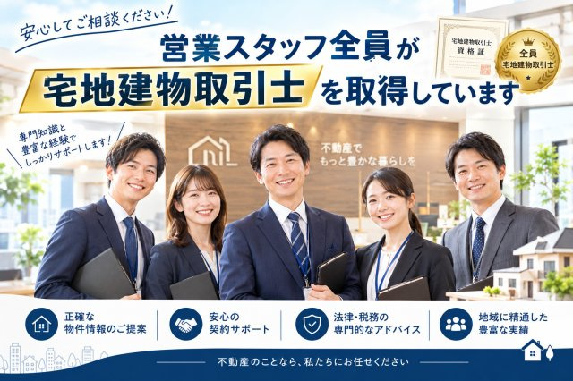 ハートフルタウン宇都宮市桜1丁目2514番のその他|営業スタッフ全員が「宅地建物取引士」を取得しています。