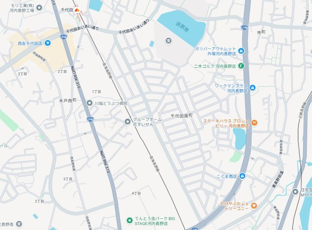 河内長野市千代田南町　第1期　新築一戸建ての地図