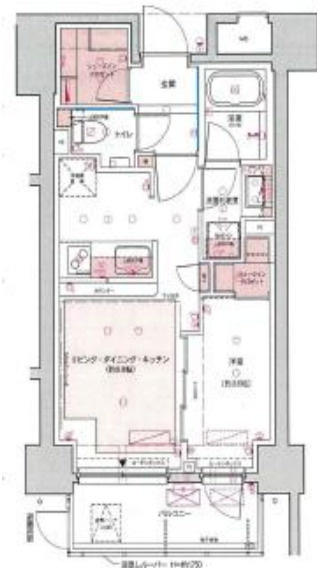リビオレゾン南池袋の間取り