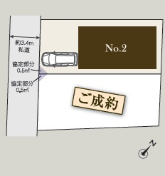千葉し中央区汐見丘町００２②の区画図