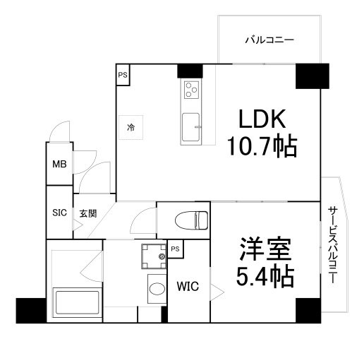 【間取り】 | ベラ・ルーナ北梅田