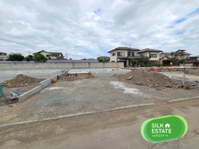 新築　太田市由良町第6　3号棟　Cradle Gardenの外観|現地写真　2027年1月完成予定！同社完成済み物件のご内覧も可能です。お気軽にご連絡ください！