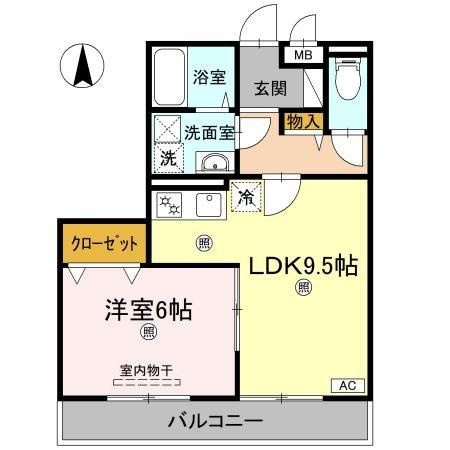 ビレッジ北久保 C棟の間取り