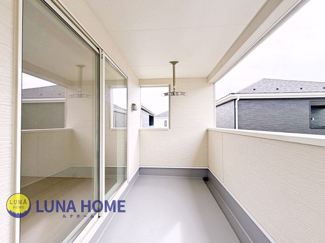 土浦市神立町第9　新築戸建　1号棟のバルコニー