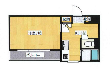 マンション　新宿区高田馬場の間取り