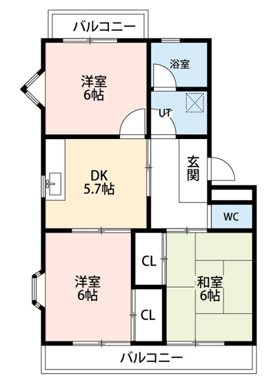 【間取り】 | エスペランサ大友