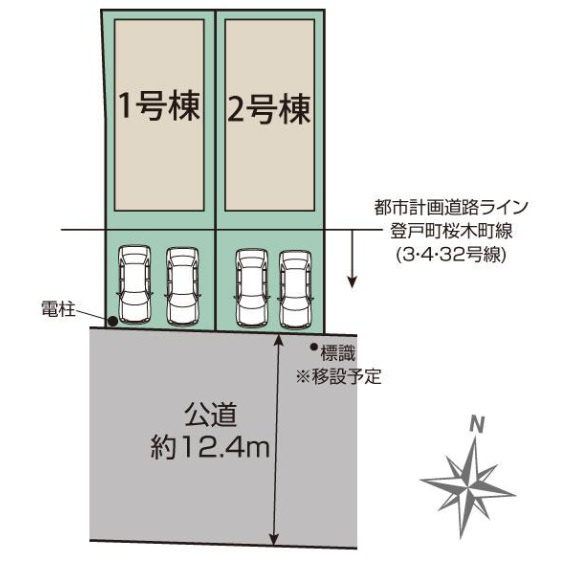千葉市中央区道場南２丁目の区画図