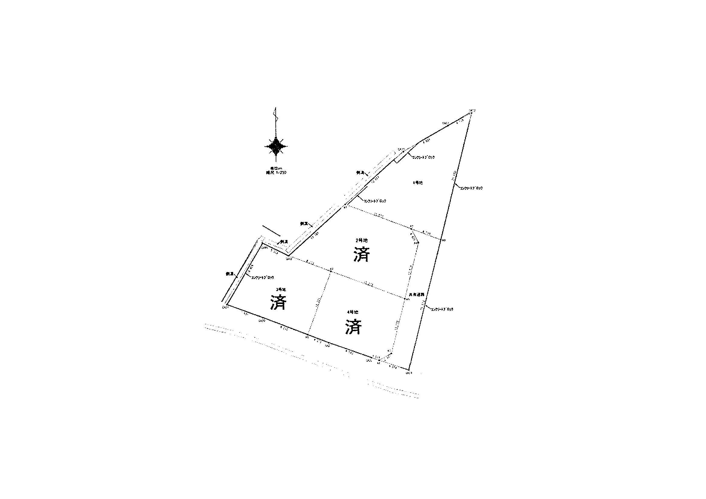 村角町高尊の土地図