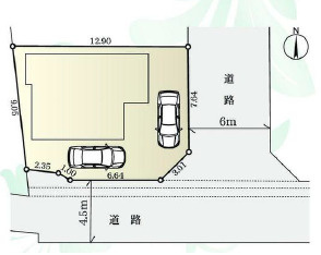 平塚市田村5丁目　中古戸建の区画図