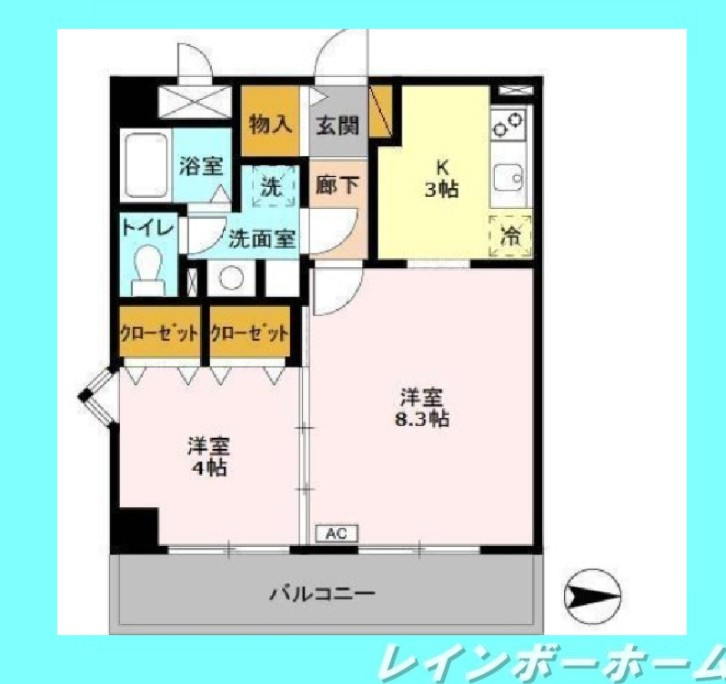 仲介手数料（賃料の1.10ヵ月）の50％OFF対象物件！の間取り
