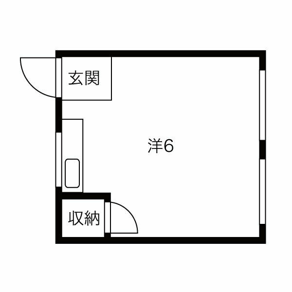 エクセル今里1階の間取り