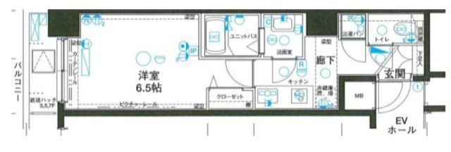 ステージファースト神田Ⅱの間取り|間取りです。
