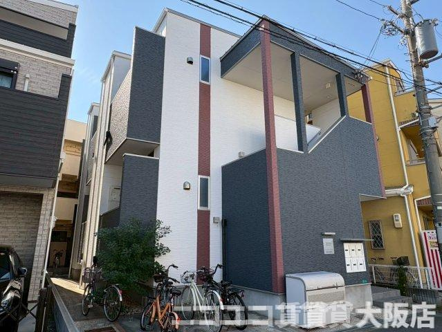 大阪市平野区平野市町２丁目のアパートの外観