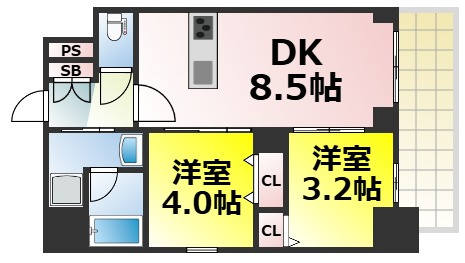 【間取り】 | リヴェント難波ウエスト 仲介手数料無料