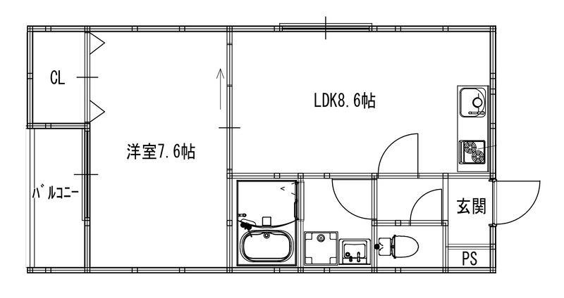 アート大正の間取り