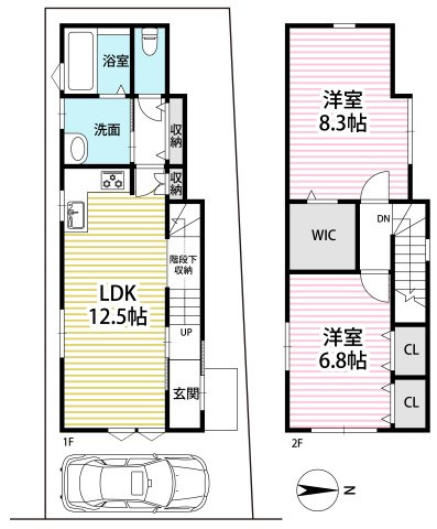 ２０２１年建築の築浅物件☆深夜電力を利用したオール電化住宅☆駐車１台可能☆宇治市槇島町千足の間取り