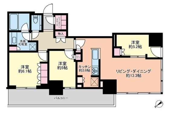 【間取り】 | プラウドタワー小岩フロント