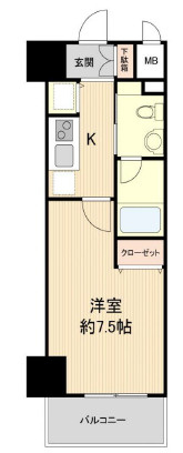 グルーヴ武庫川の間取り