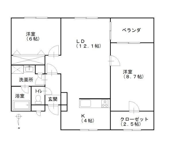 メイクスＥ棟【仲介手数料：50％OFF】対象物件！の間取り