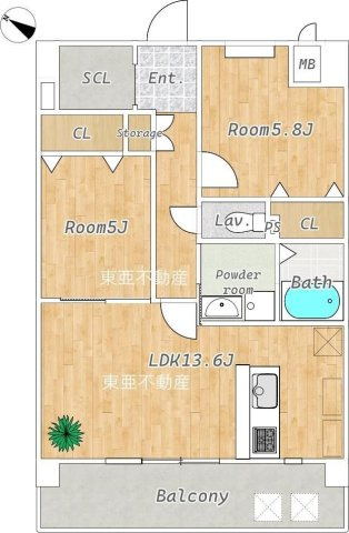 CHAINON長嶺南の間取り