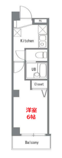 【間取り】 | Bellezza品川 | お部屋の間取りです。
