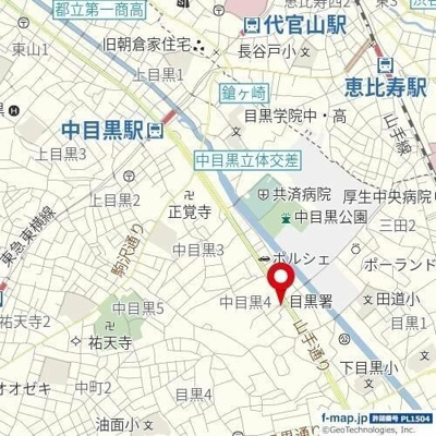 【地図】 | 中目黒ガーデン